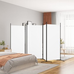 Sonata H Параван за стая, бял, 5 панела, 433x180 см, плат - Electrocasnice și accesorii pentru living