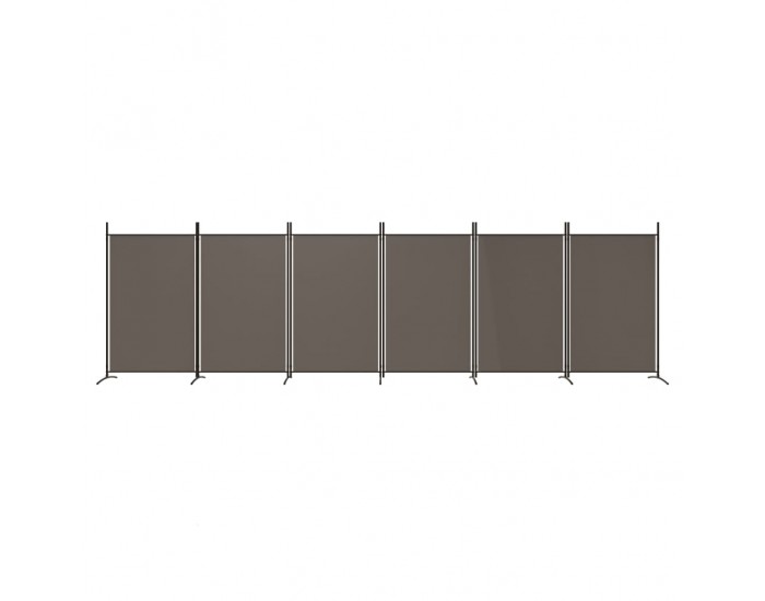 Sonata H Параван за стая, 6 панела, антрацит, 520x180 cм, текстил
