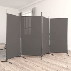 Sonata H Параван за стая, 4 панела, антрацит, 346x180 cм, текстил - Electrocasnice și accesorii pentru living