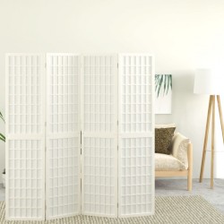 Sonata H Параван за стая, 4 панела, в японски стил, 160x170 cм, бял - Electrocasnice și accesorii pentru living