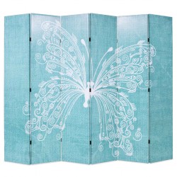 Sonata H Сгъваем параван за стая, 228x170 см, пеперуда, син - Electrocasnice și accesorii pentru living