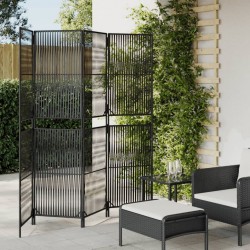 Sonata H Параван за стая, 4 панела, черен, полиратан - Electrocasnice și accesorii pentru living
