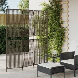 Sonata H Параван за стая, 3 панела, сив, полиратан - Electrocasnice și accesorii pentru living