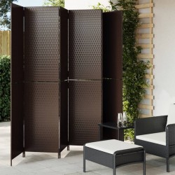 Sonata H Параван за стая, 6 панела, кафяв, полиратан - Electrocasnice și accesorii pentru living