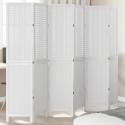 Sonata H Разделител за стая, 6 панела, бял, дърво пауловния масив - Electrocasnice și accesorii pentru living