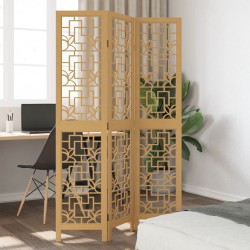 Sonata H Разделител за стая, 3 панела, кафяв, дърво пауловния масив - Electrocasnice și accesorii pentru living
