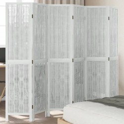 Sonata H Разделител за стая, 6 панела, бял, дърво пауловния масив - Electrocasnice și accesorii pentru living