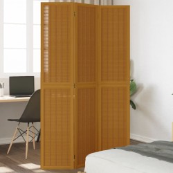 Sonata H Разделител за стая, 3 панела, кафяв, дърво пауловния масив - Electrocasnice și accesorii pentru living