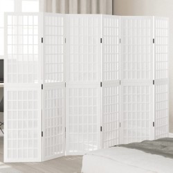Sonata H Разделител за стая, 6 панела, бял, дърво пауловния масив - Electrocasnice și accesorii pentru living