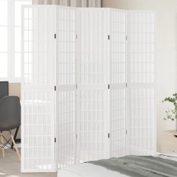 Sonata H Разделител за стая, 5 панела, бял, дърво пауловния масив - Electrocasnice și accesorii pentru living