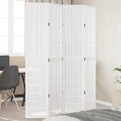 Sonata H Разделител за стая, 4 панела, бял, дърво пауловния масив - Electrocasnice și accesorii pentru living