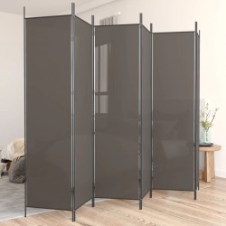 Sonata H Параван за стая, 6 панела, антрацит, 300x200 cм, текстил - Electrocasnice și accesorii pentru living