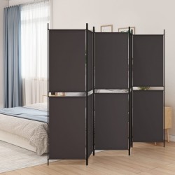 Sonata H Параван за стая, 5 панела, кафяв, 250x200 см, плат - Electrocasnice și accesorii pentru living