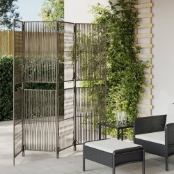 Sonata H Параван за стая, 4 панела, сив, полиратан - Electrocasnice și accesorii pentru living