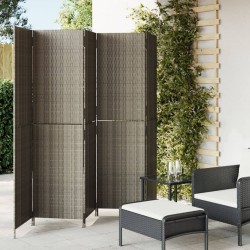 Sonata H Параван за стая, 5 панела, сив, полиратан - Electrocasnice și accesorii pentru living