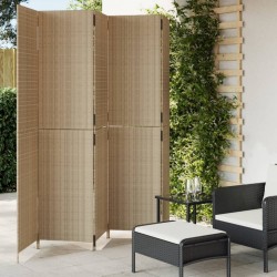 Sonata H Параван за стая, 5 панела, бежов, полиратан - Electrocasnice și accesorii pentru living