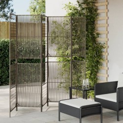 Sonata H Параван за стая, 6 панела, сив, полиратан - Electrocasnice și accesorii pentru living
