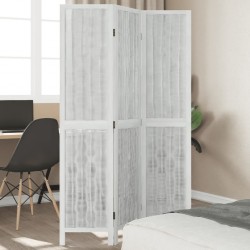 Sonata H Разделител за стая, 3 панела, бял, дърво пауловния масив - Electrocasnice și accesorii pentru living