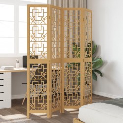 Sonata H Разделител за стая, 4 панела, кафяв, дърво пауловния масив - Electrocasnice și accesorii pentru living
