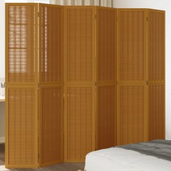 Sonata H Разделител за стая, 6 панела, кафяв, дърво пауловния масив - Electrocasnice și accesorii pentru living