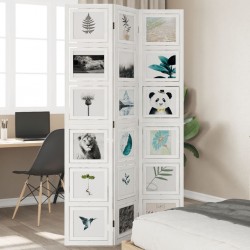 Sonata H Разделител за стая, 3 панела, бял, дърво пауловния масив - Electrocasnice și accesorii pentru living