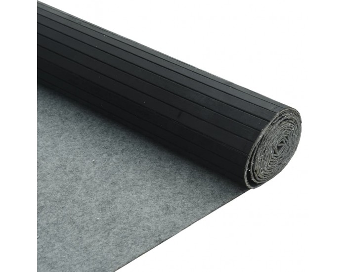 Sonata H Преграда за стая, черен, 165x800 см, бамбук