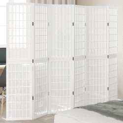 Sonata H Разделител за стая, 6 панела, бял, дърво пауловния масив - Electrocasnice și accesorii pentru living