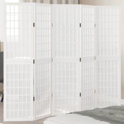 Sonata H Разделител за стая, 5 панела, бял, дърво пауловния масив - Electrocasnice și accesorii pentru living