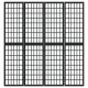 Sonata H Параван за стая, 4 панела, японски стил, 160х170 cм, черен