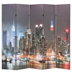Sonata H Сгъваем параван за стая, 200x170 см, нощен Ню Йорк - Electrocasnice și accesorii pentru living