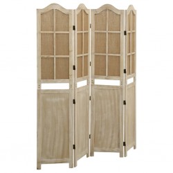 Sonata H Параван за стая, 4 панела, кафяв, 140x165 см, плат - Electrocasnice și accesorii pentru living