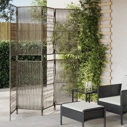 Sonata H Параван за стая, 4 панела, сив, полиратан - Electrocasnice și accesorii pentru living