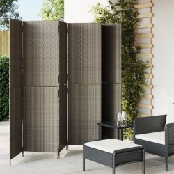 Sonata H Параван за стая, 6 панела, сив, полиратан - Electrocasnice și accesorii pentru living