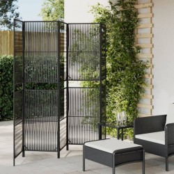 Sonata H Параван за стая, 5 панела, черен, полиратан - Electrocasnice și accesorii pentru living