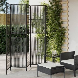 Sonata H Параван за стая, 5 панела, черен, полиратан - Electrocasnice și accesorii pentru living