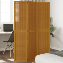 Sonata H Разделител за стая, 3 панела, кафяв, дърво пауловния масив - Electrocasnice și accesorii pentru living