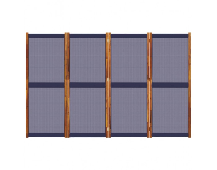 Sonata H Параван за стая, 4 панела, тъмносин, 280x180 cм