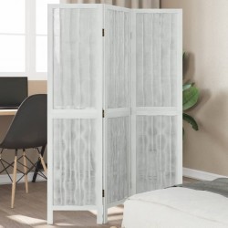 Sonata H Разделител за стая, 3 панела, бял, дърво пауловния масив - Electrocasnice și accesorii pentru living