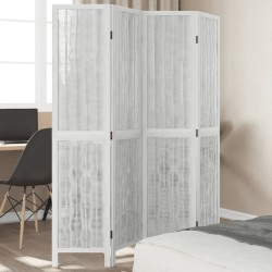 Sonata H Разделител за стая, 4 панела, бял, дърво пауловния масив - Electrocasnice și accesorii pentru living