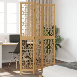 Sonata H Разделител за стая, 3 панела, кафяв, дърво пауловния масив - Electrocasnice și accesorii pentru living