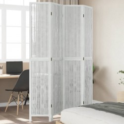 Sonata H Разделител за стая, 4 панела, бял, дърво пауловния масив - Electrocasnice și accesorii pentru living
