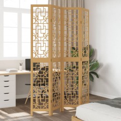 Sonata H Разделител за стая, 4 панела, кафяв, дърво пауловния масив - Electrocasnice și accesorii pentru living