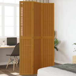 Sonata H Разделител за стая, 3 панела, кафяв, дърво пауловния масив - Electrocasnice și accesorii pentru living