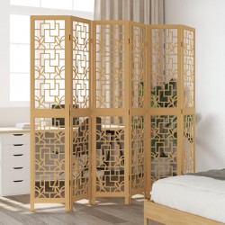Sonata H Разделител за стая, 6 панела, кафяв, дърво пауловния масив - Electrocasnice și accesorii pentru living