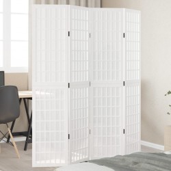 Sonata H Разделител за стая, 4 панела, бял, дърво пауловния масив - Electrocasnice și accesorii pentru living