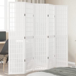 Sonata H Разделител за стая, 5 панела, бял, дърво пауловния масив - Electrocasnice și accesorii pentru living