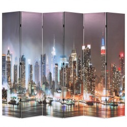 Sonata H Сгъваем параван за стая, 228x170 см, нощен Ню Йорк - Electrocasnice și accesorii pentru living