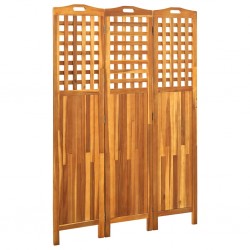 Sonata H Параван за стая, 3 панела, 121x2x170 cм, акациево дърво масив - Electrocasnice și accesorii pentru living