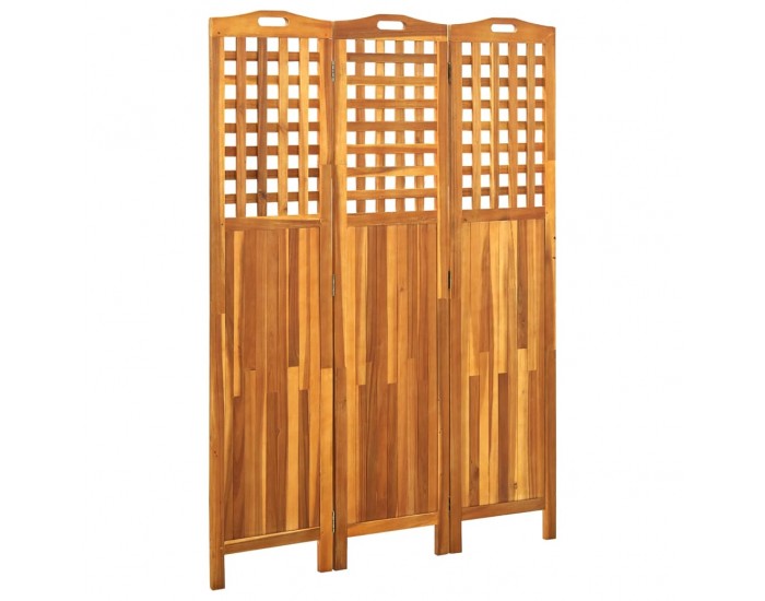 Sonata H Параван за стая, 3 панела, 121x2x170 cм, акациево дърво масив