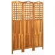 Sonata H Параван за стая, 3 панела, 121x2x170 cм, акациево дърво масив